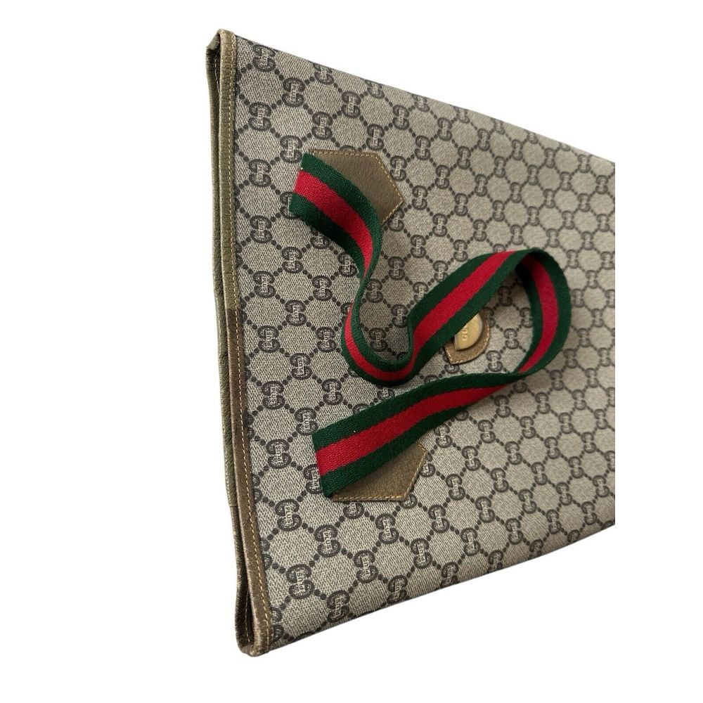 Authentic Gucci GG Plus Mini Beige‎ Sherry Line Tote Bag SKS5618 - Picture 8 of 14